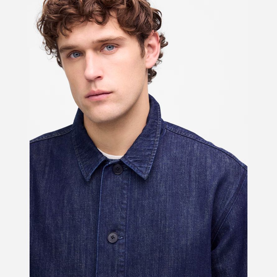 navy mens madewell lavoretto giacca di jeans