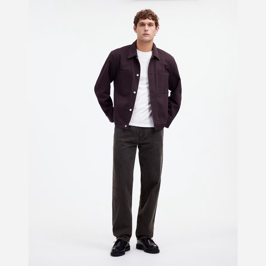 mens madewell 1991 sciolto dritto jeans nero