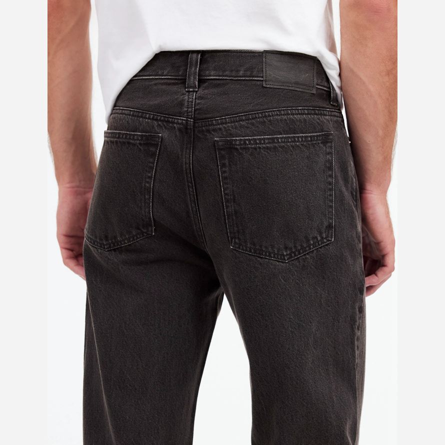 mens madewell 1991 sciolto dritto jeans nero