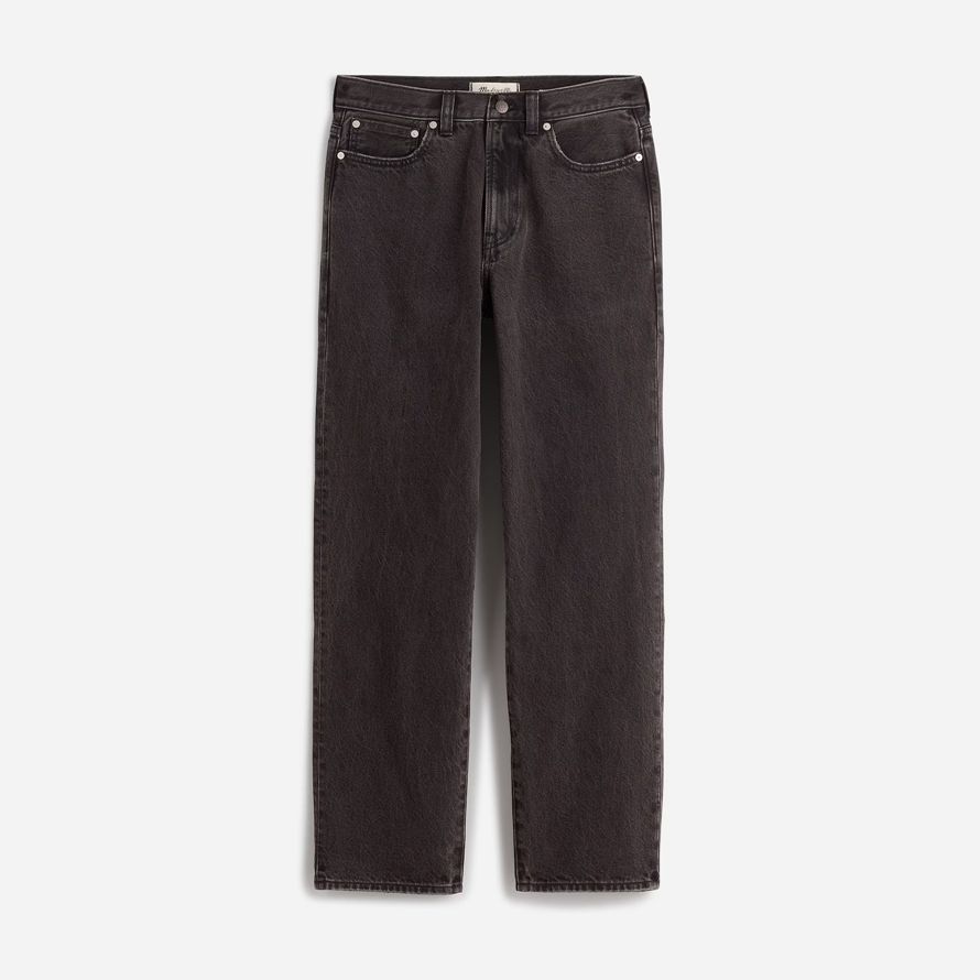 mens madewell 1991 sciolto dritto jeans nero