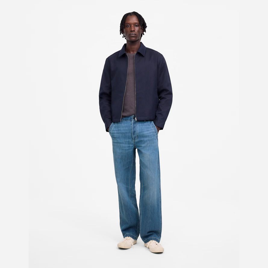 madewell patch tasca mens jeans blu