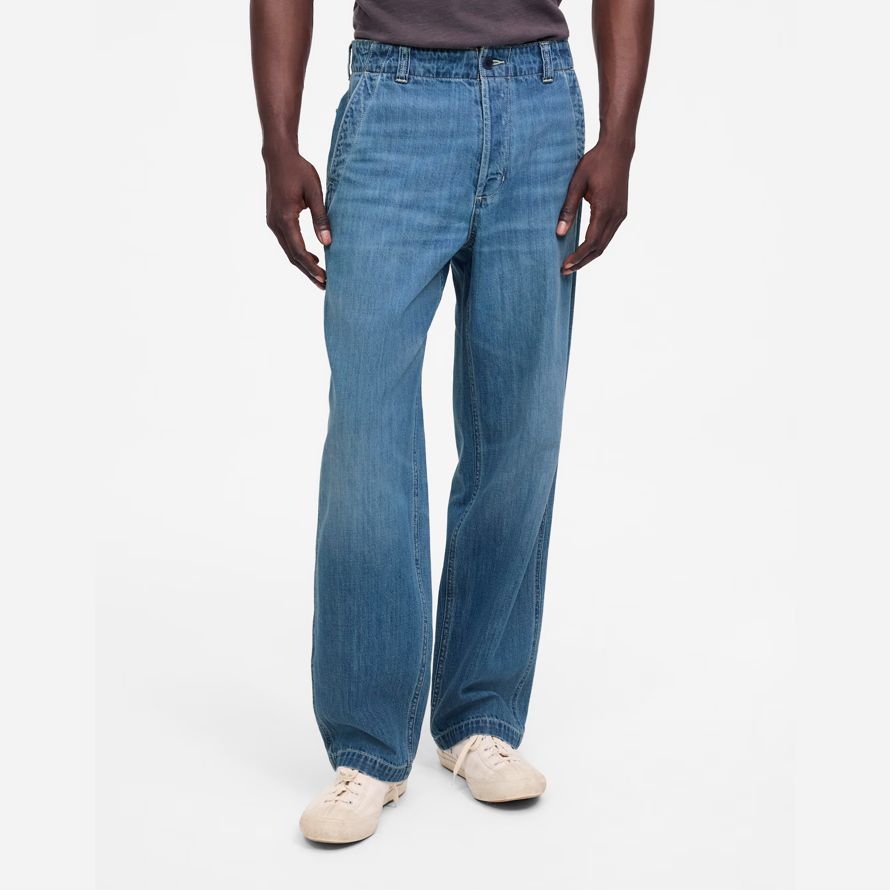 madewell patch tasca mens jeans blu