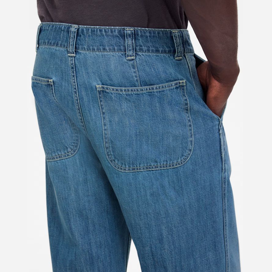 madewell patch tasca mens jeans blu