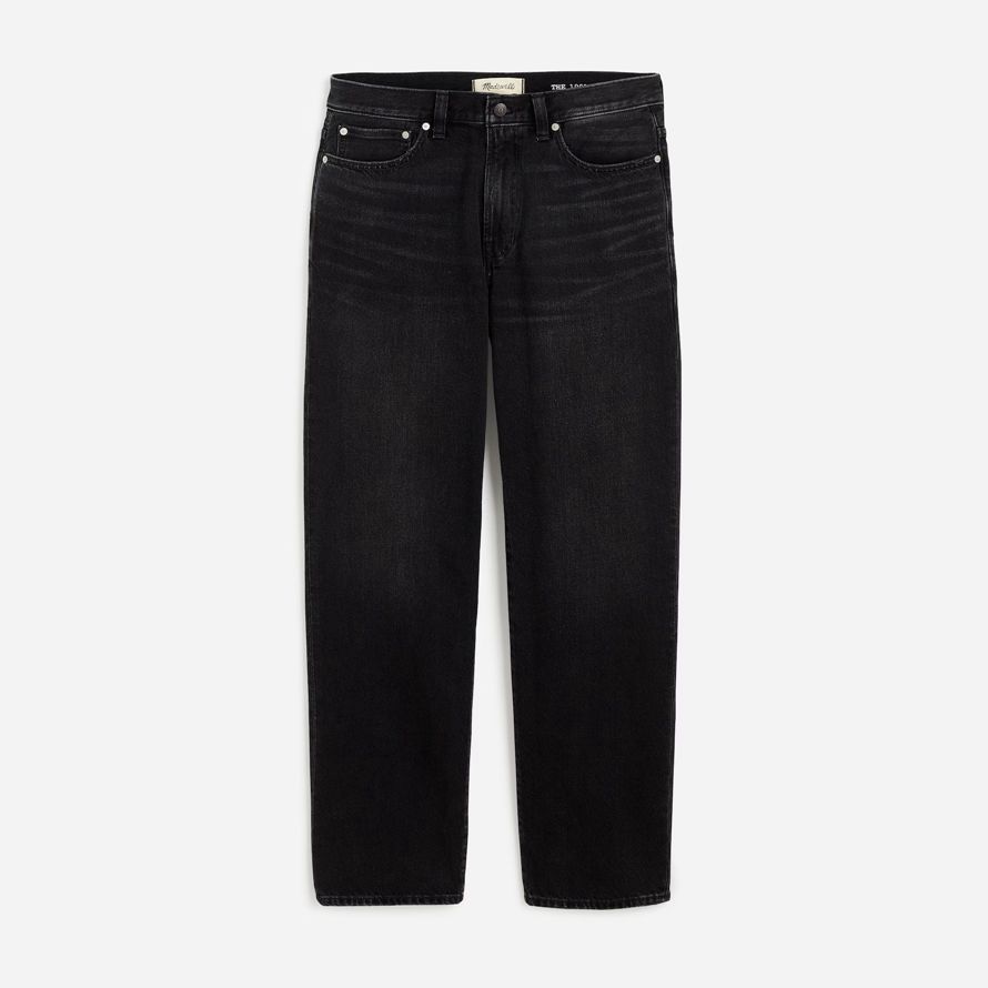 madewell 1991 sciolto dritto mens jeans nero