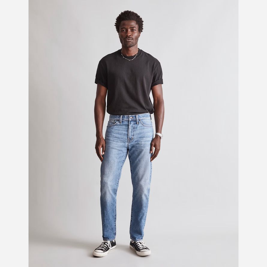 madewell rilassato cono mens jeans blu chiaro