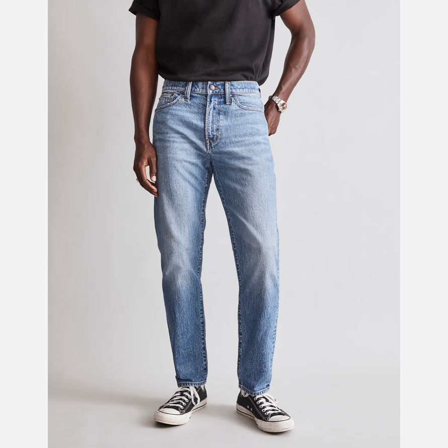 madewell rilassato cono mens jeans blu chiaro