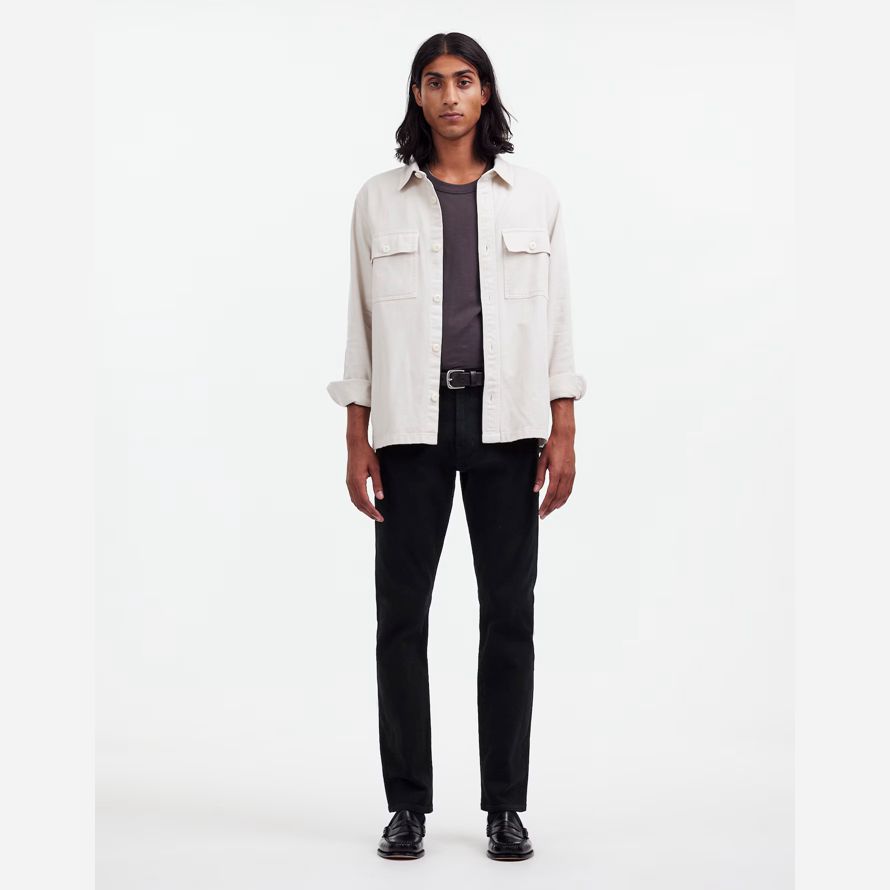 mens madewell slim jeans nero