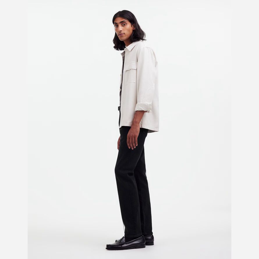 mens madewell slim jeans nero