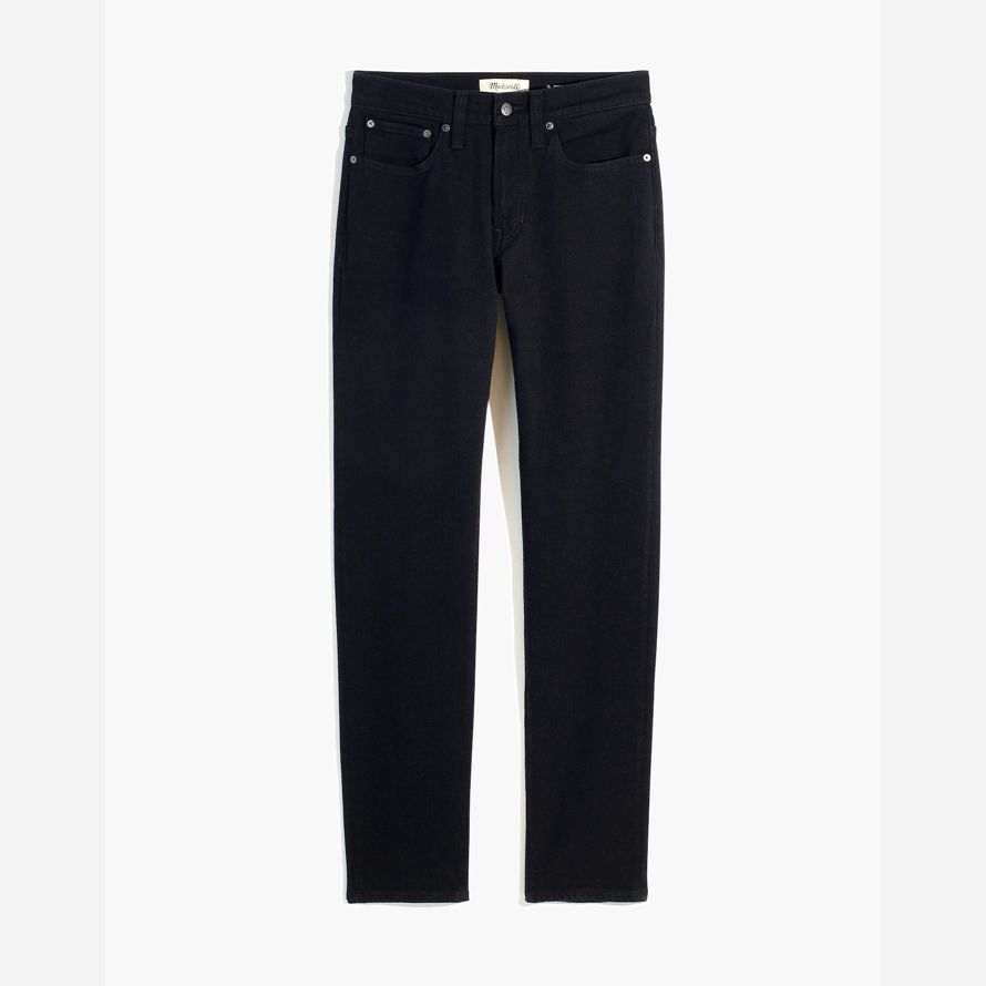 mens madewell slim jeans nero