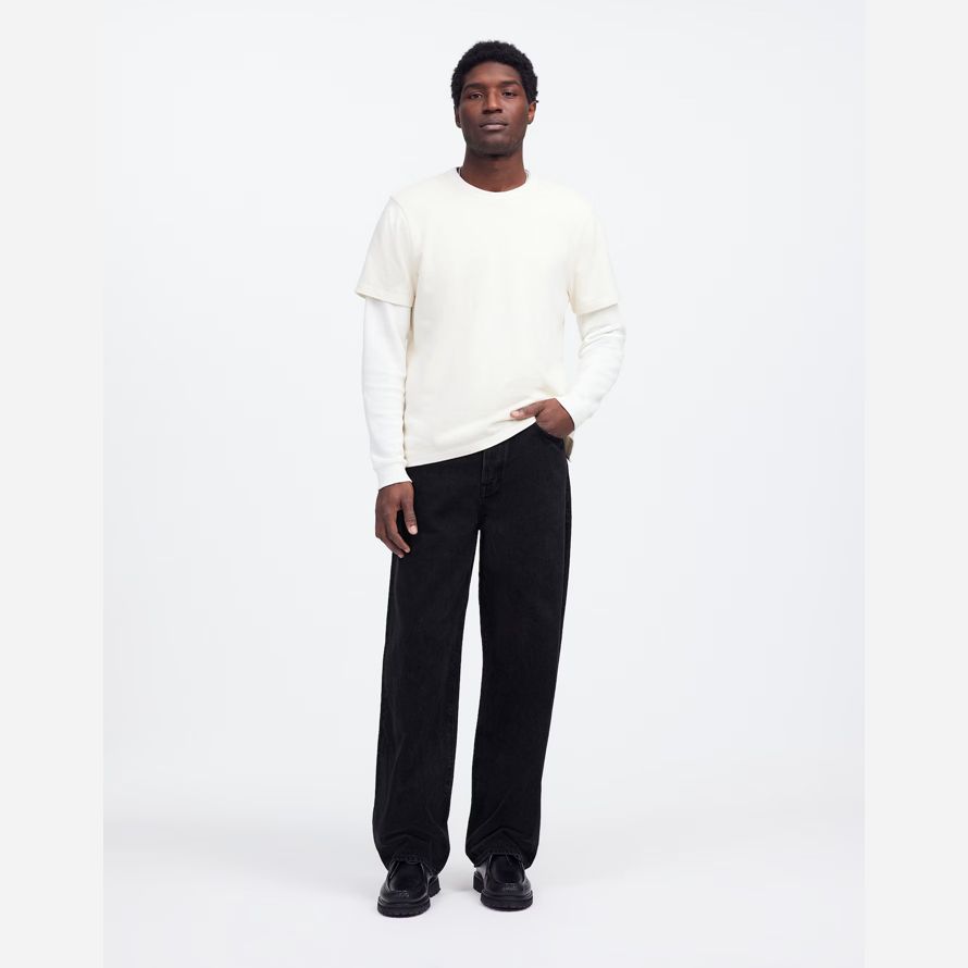 nero madewell lampio gamba jeans uomo