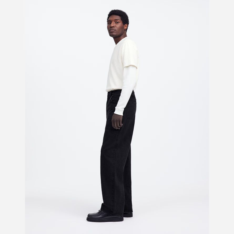 nero madewell lampio gamba jeans uomo