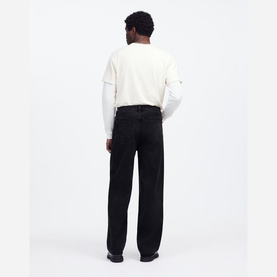 nero madewell lampio gamba jeans uomo