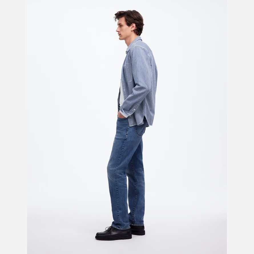 blue mens madewell 1991 straight-leg stretch jeans cimosa