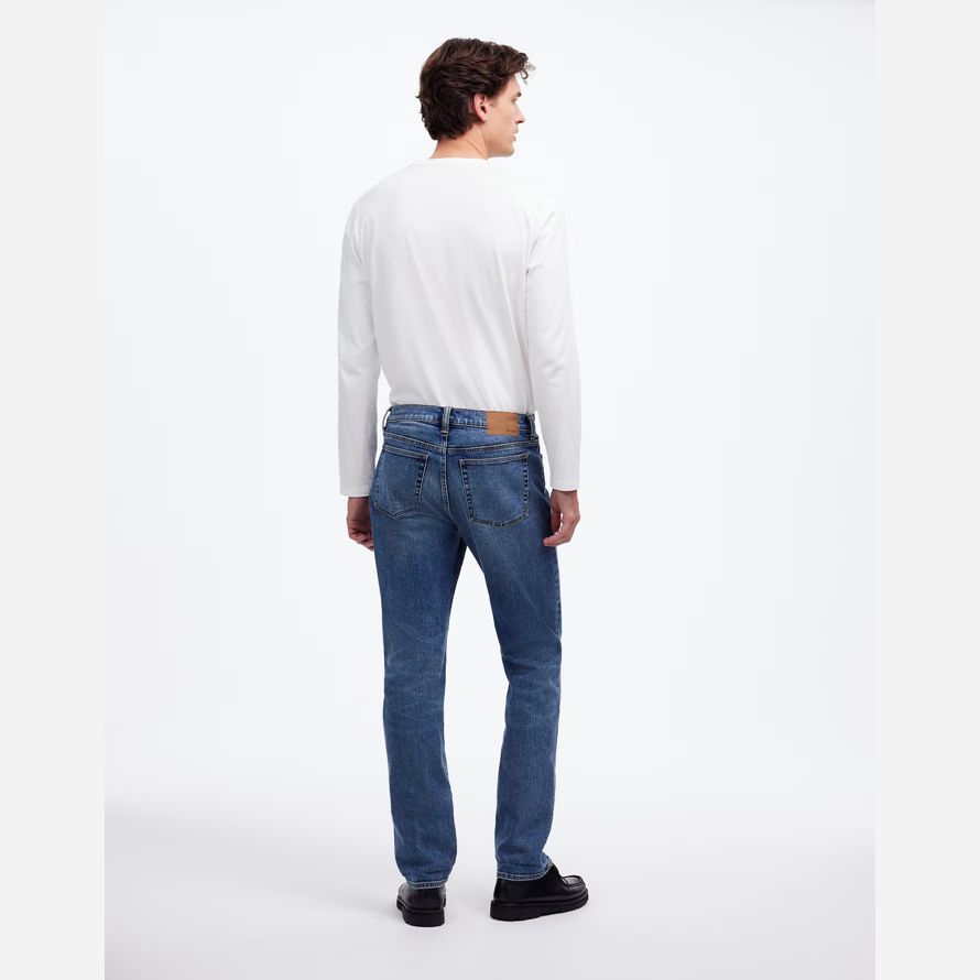 blue mens madewell 1991 straight-leg stretch jeans cimosa
