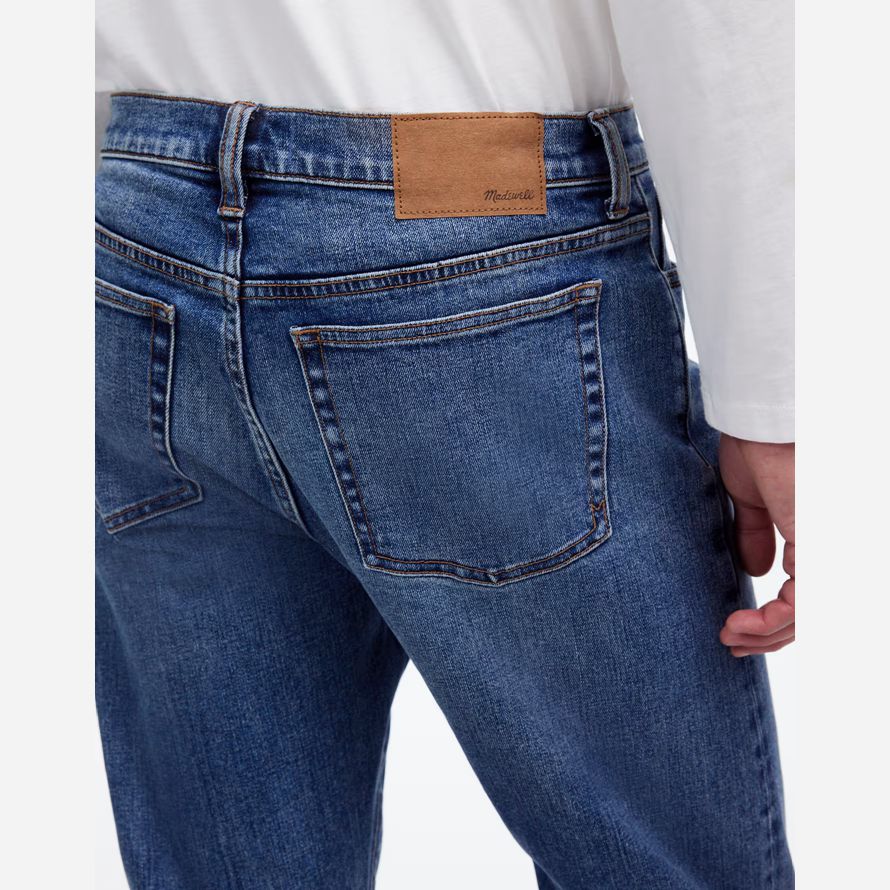 blue mens madewell 1991 straight-leg stretch jeans cimosa