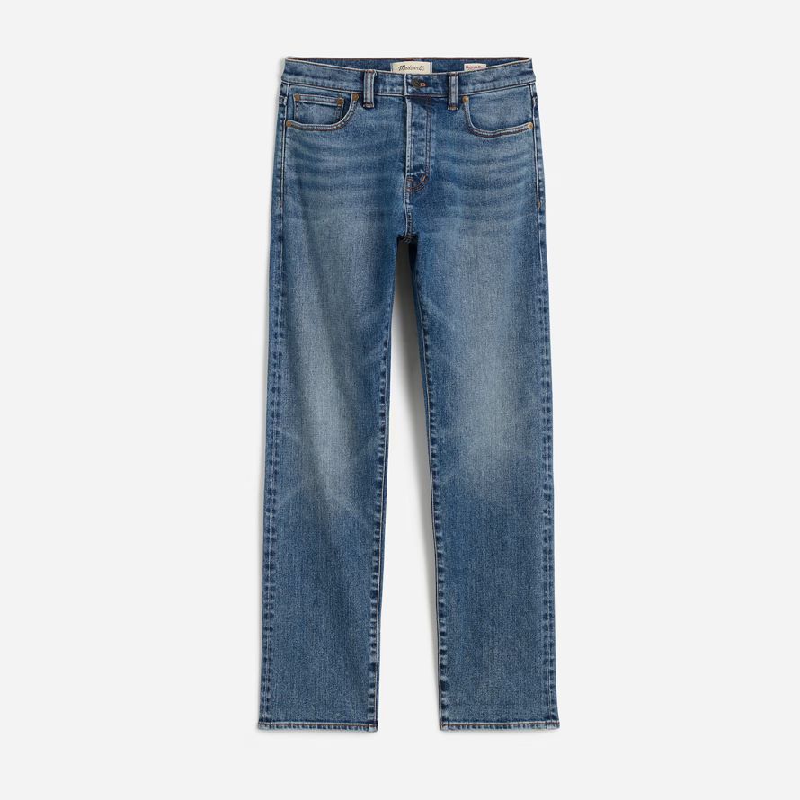 blue mens madewell 1991 straight-leg stretch jeans cimosa