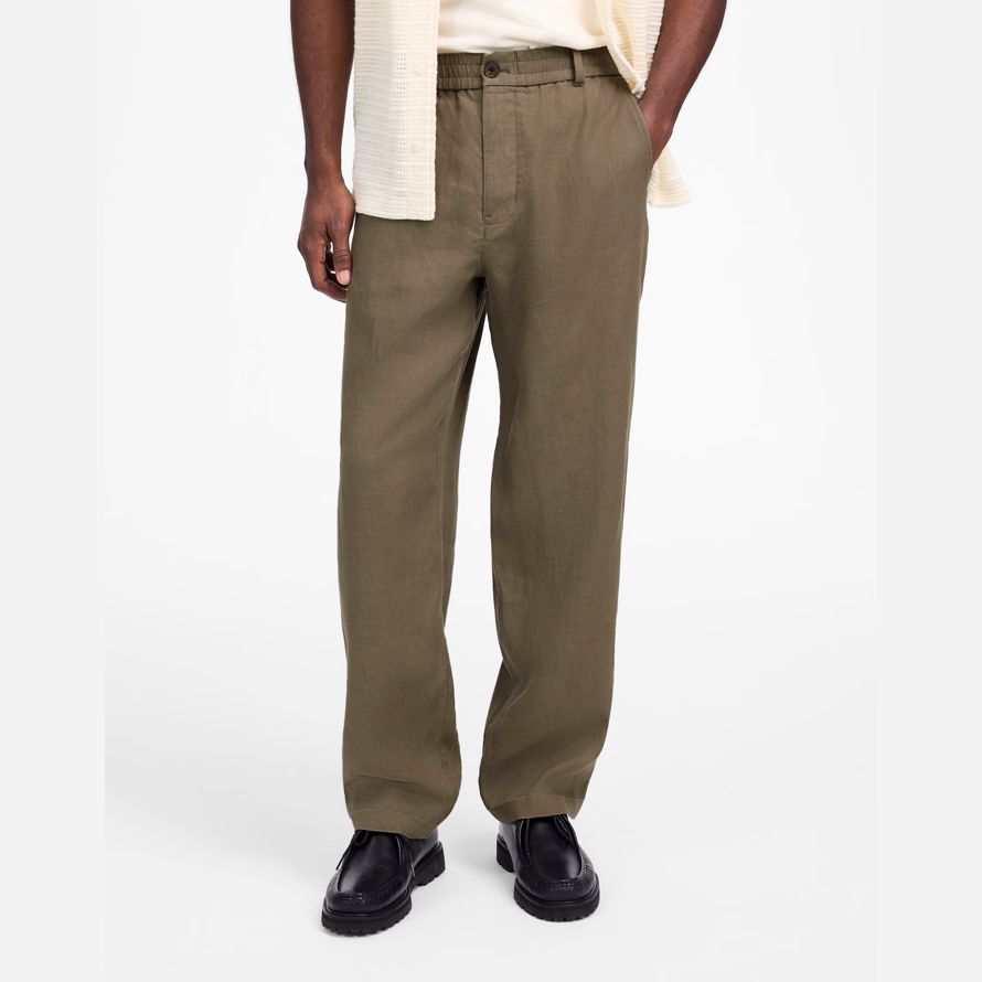 madewell biancheria pull-on mens pantaloni kaki verde
