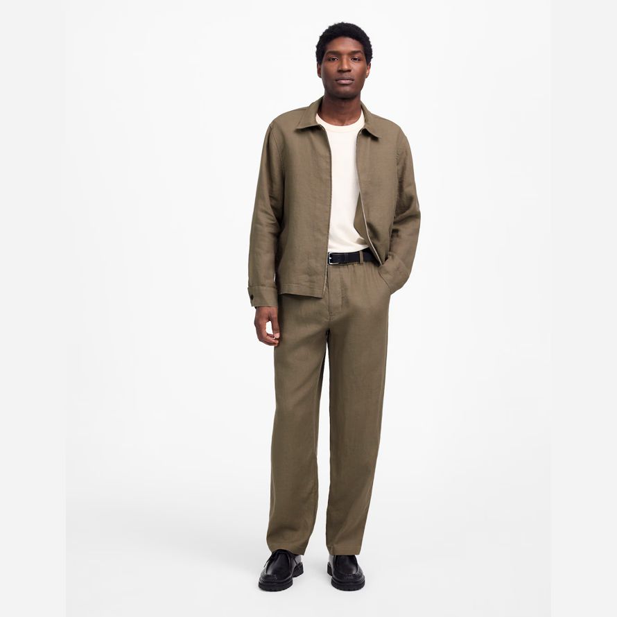 madewell biancheria pull-on mens pantaloni kaki verde