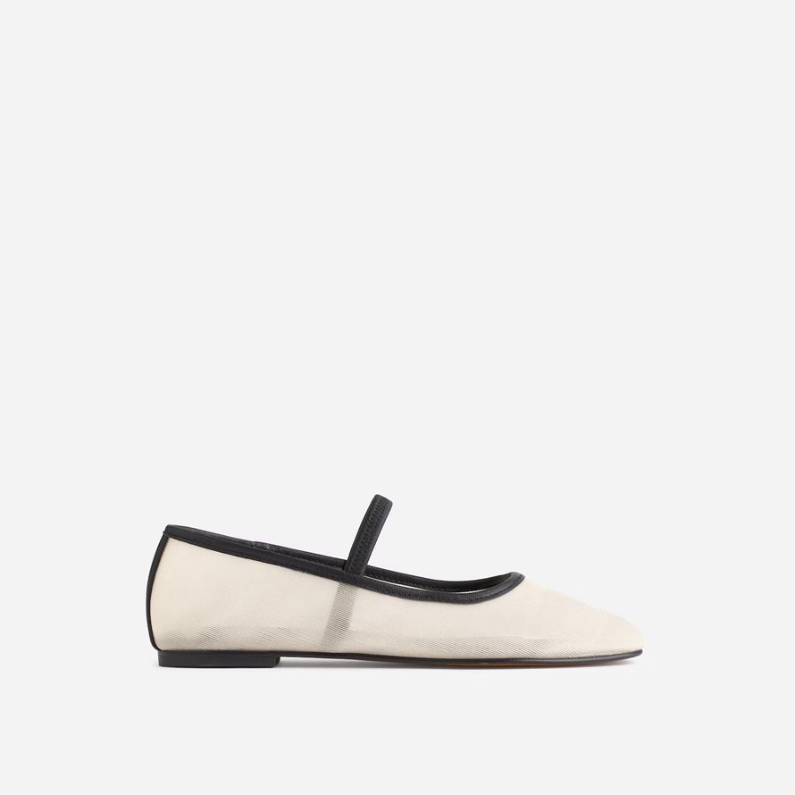 beige womens madewell la greta ballet flat