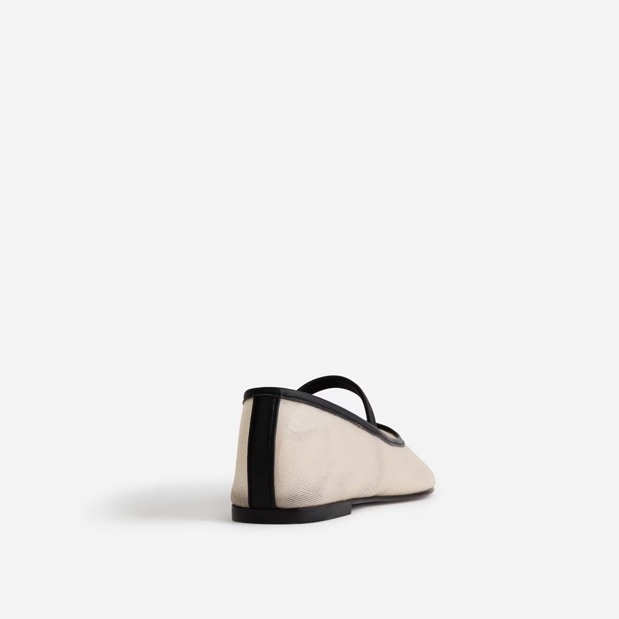 beige womens madewell la greta ballet flat