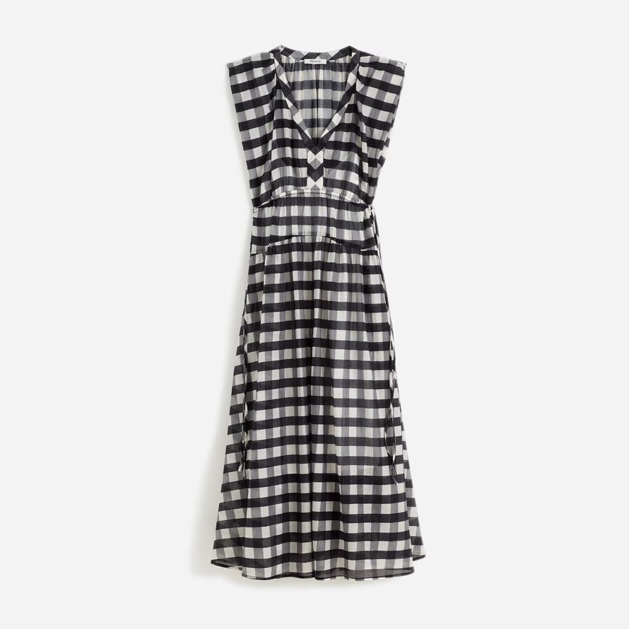 nero bianco madewell puro v-collo dolman womens maxi abito