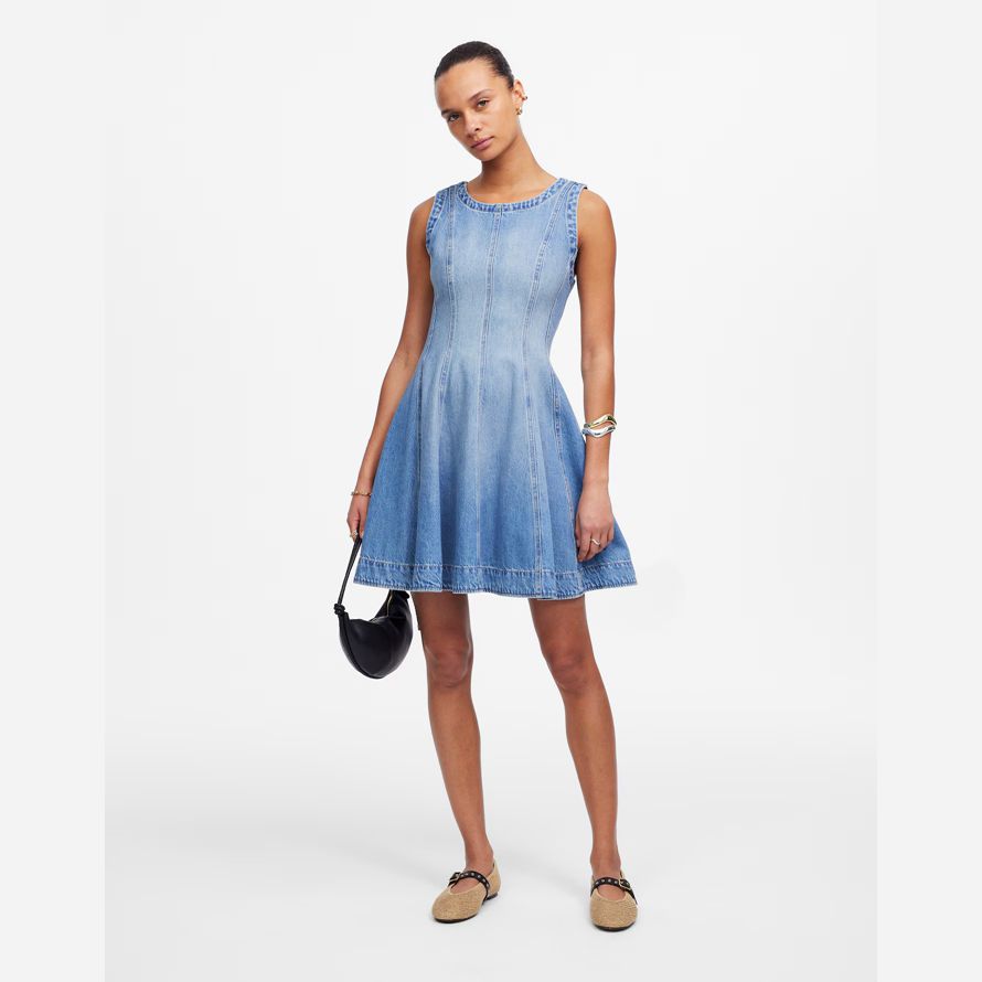 madewell cerchio mini abito womens blue