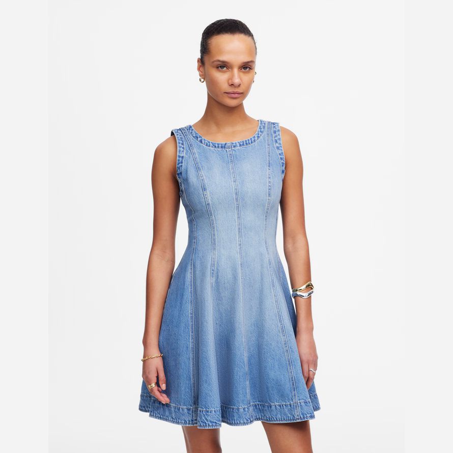 madewell cerchio mini abito womens blue