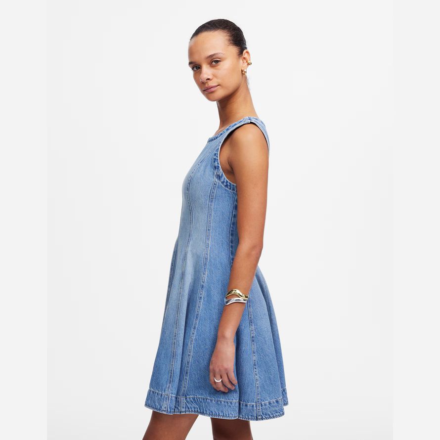 madewell cerchio mini abito womens blue