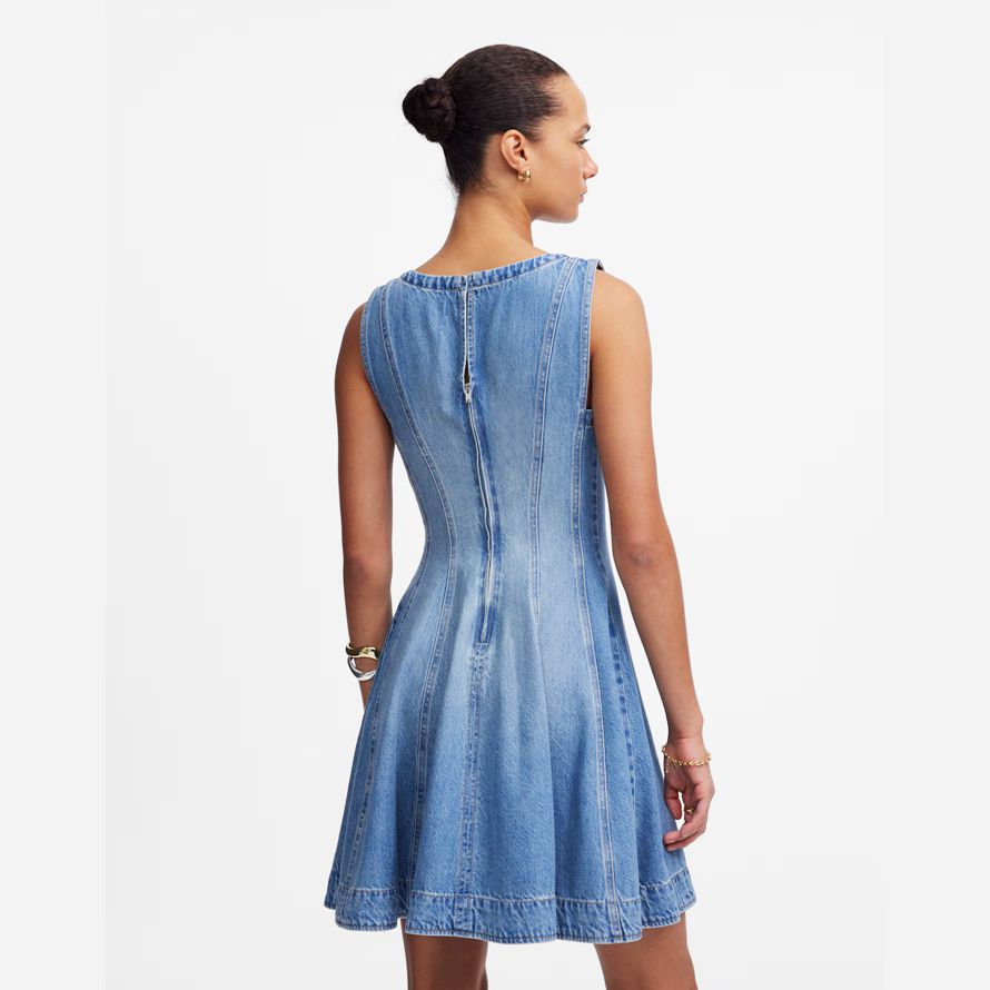 madewell cerchio mini abito womens blue