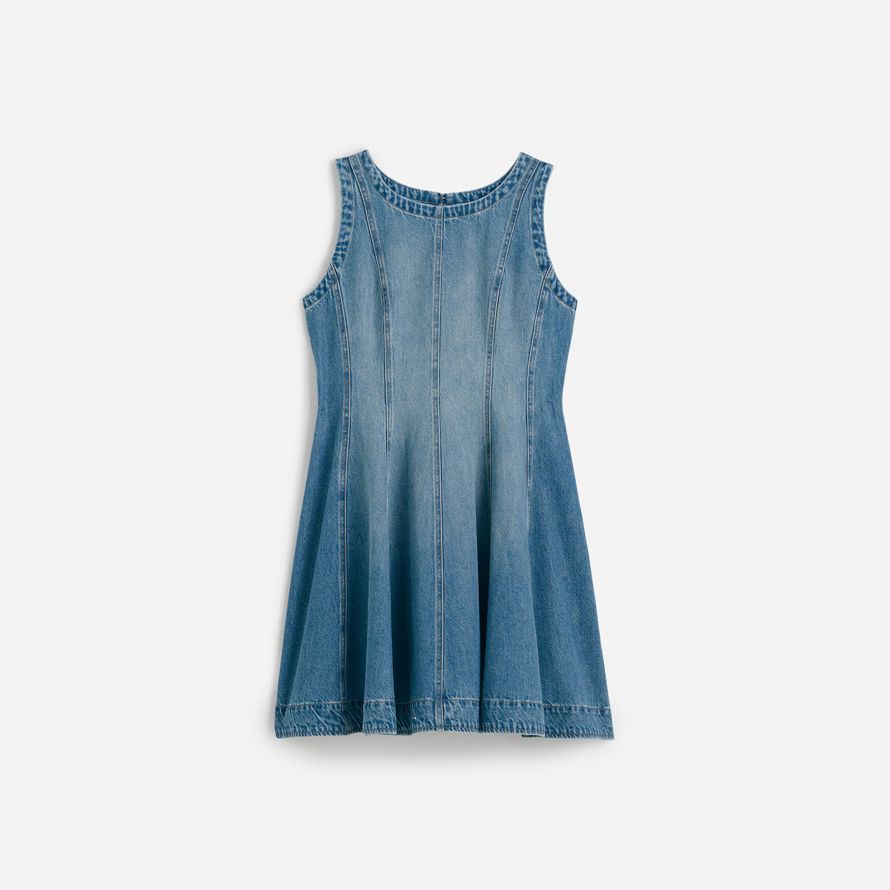 madewell cerchio mini abito womens blue