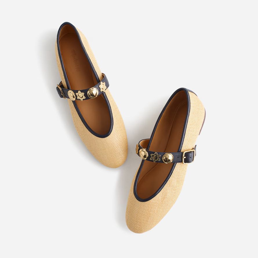 marrone chiaro madewell remy mary jane donna ballerine