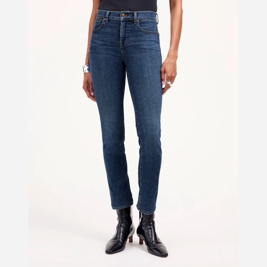 madewell stovepipe womens jeans blu