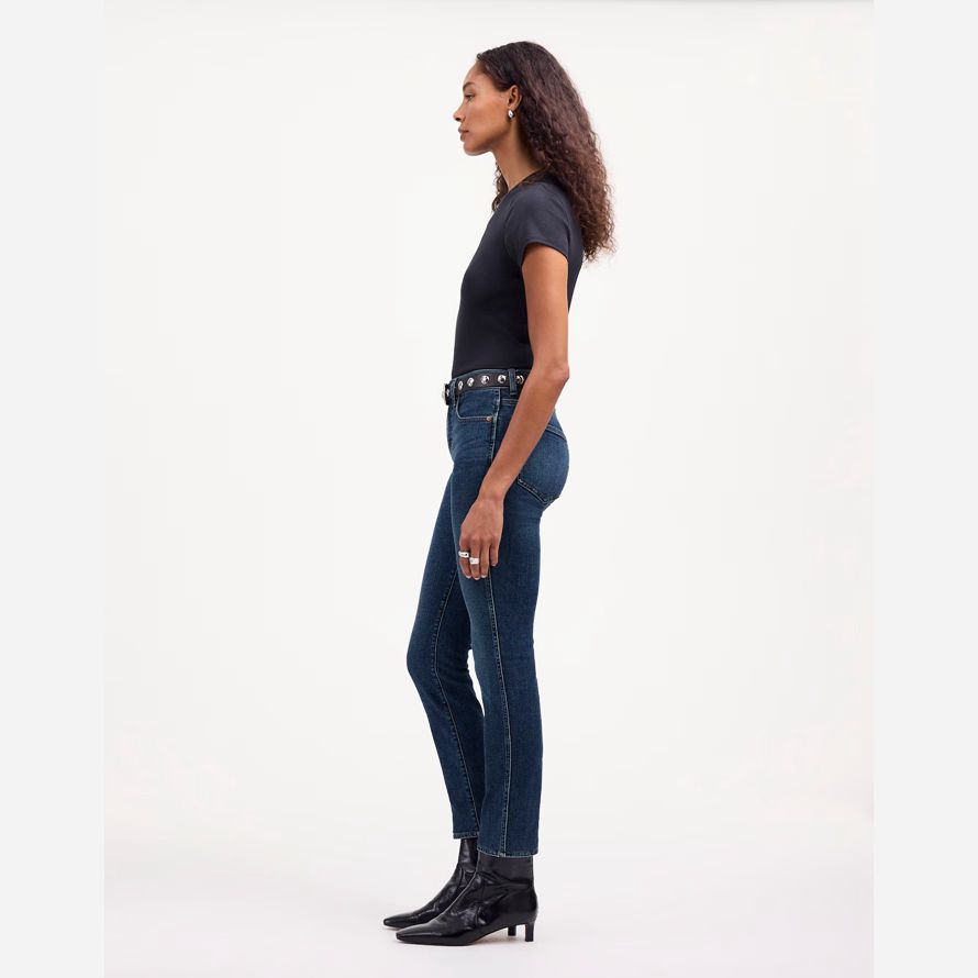 madewell stovepipe womens jeans blu