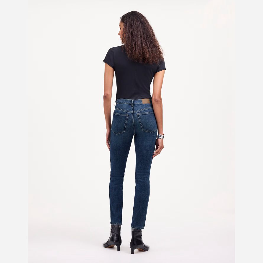 madewell stovepipe womens jeans blu