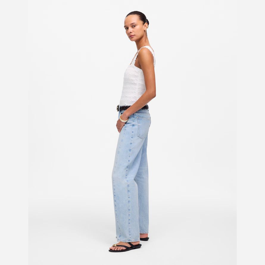 luce blu womens madewell messo barile-gamba jeans