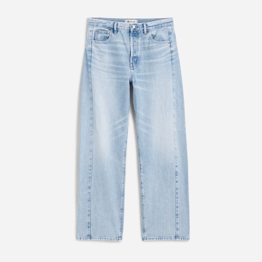 luce blu womens madewell messo barile-gamba jeans