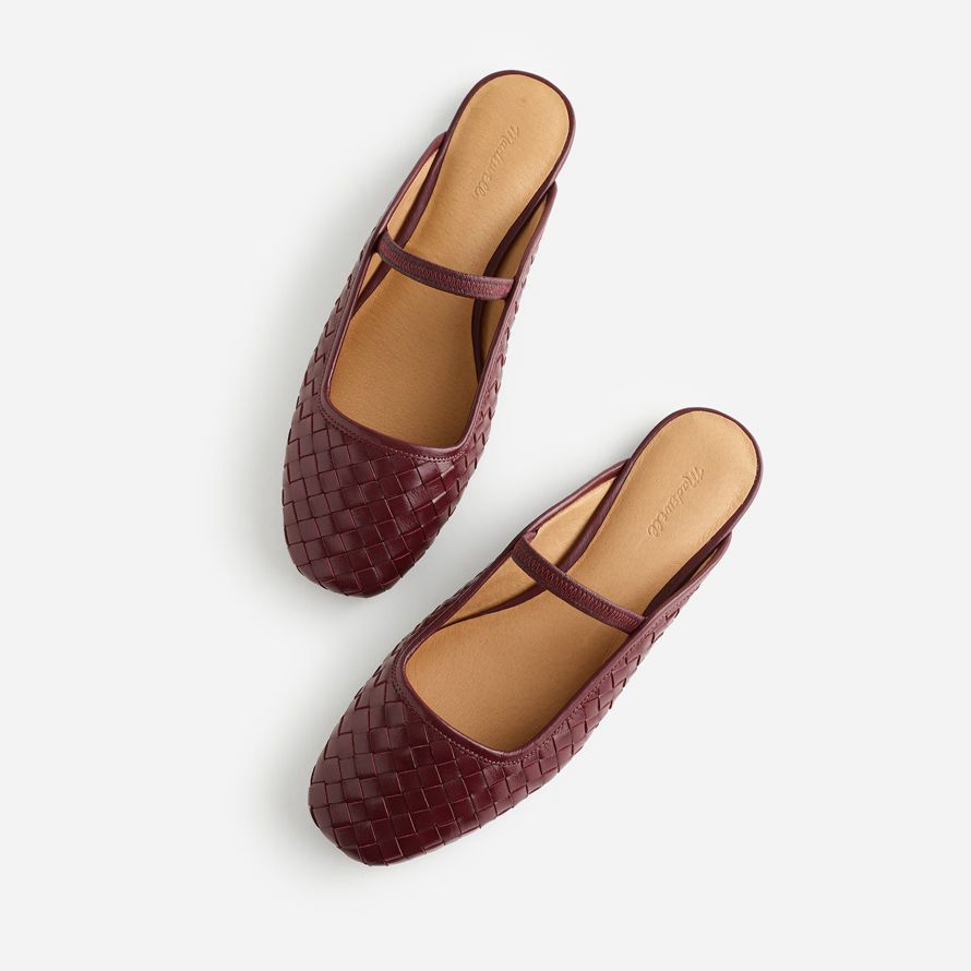 borgogna madewell la greta ballet flat womens mulo
