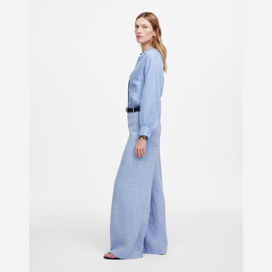 blu madewell zoe rilassato ampia womens pantaloni