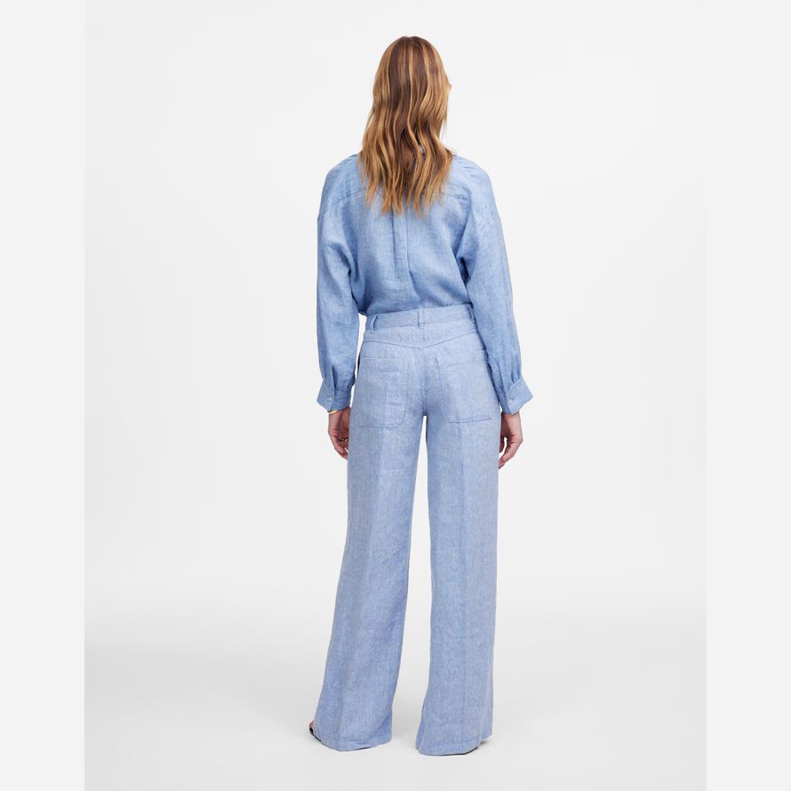 blu madewell zoe rilassato ampia womens pantaloni
