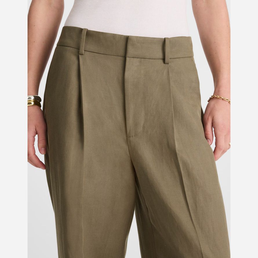 verde kaki madewell slouchy straight womens pantaloni