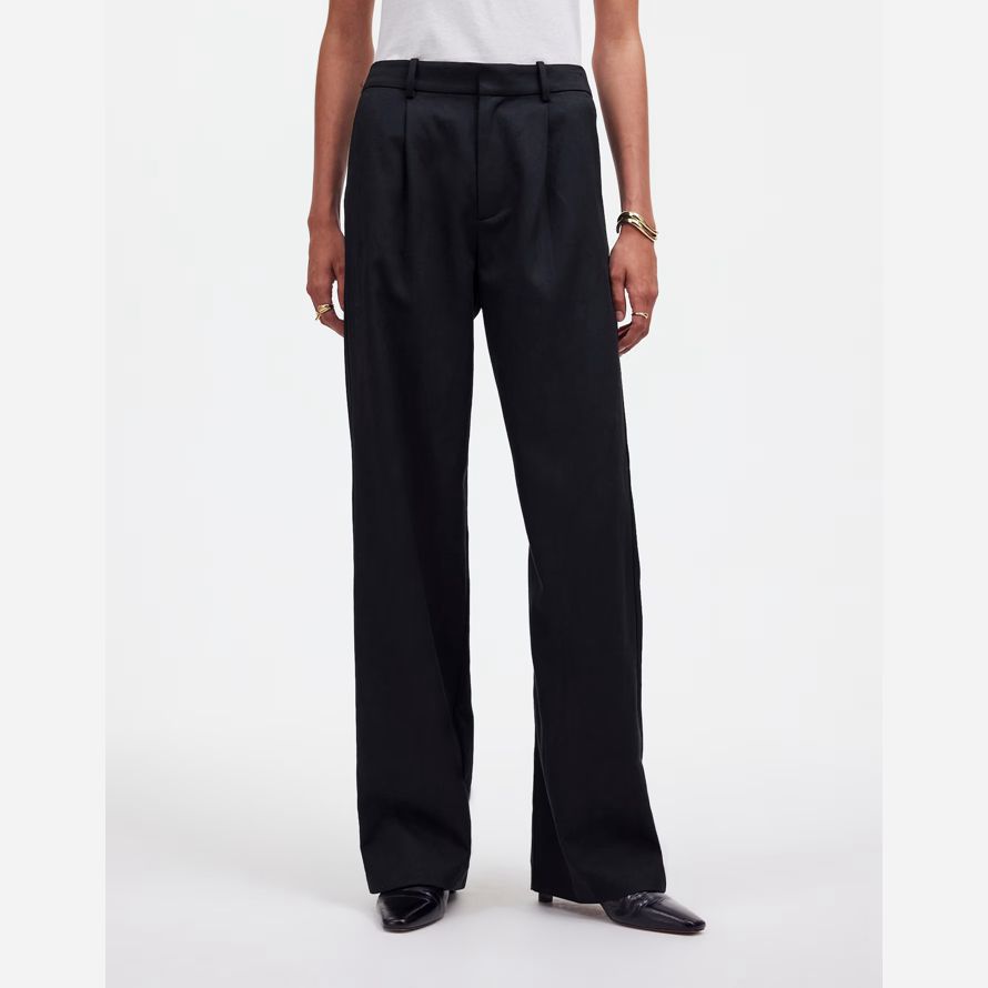 nero madewell slouchy straight womens pantaloni