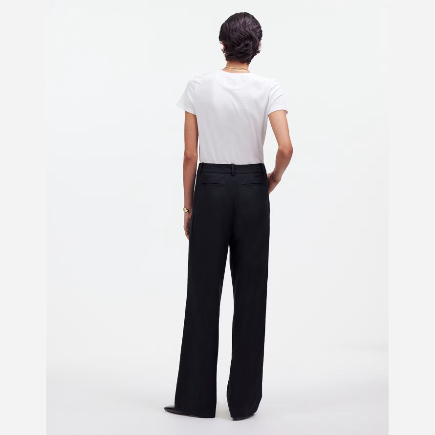 nero madewell slouchy straight womens pantaloni