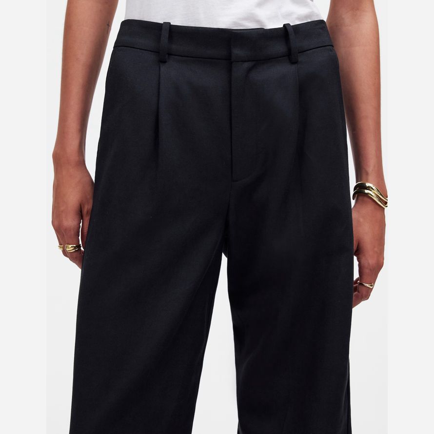 nero madewell slouchy straight womens pantaloni