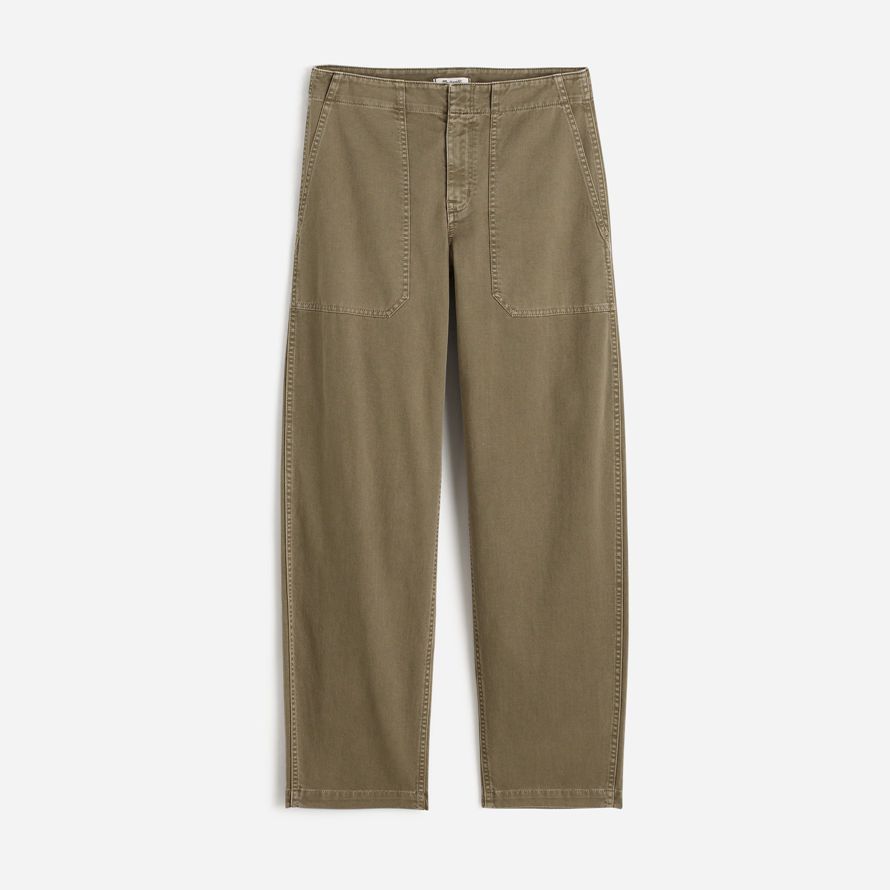 khaki madewell affusolate gambe utilità womens pantaloni