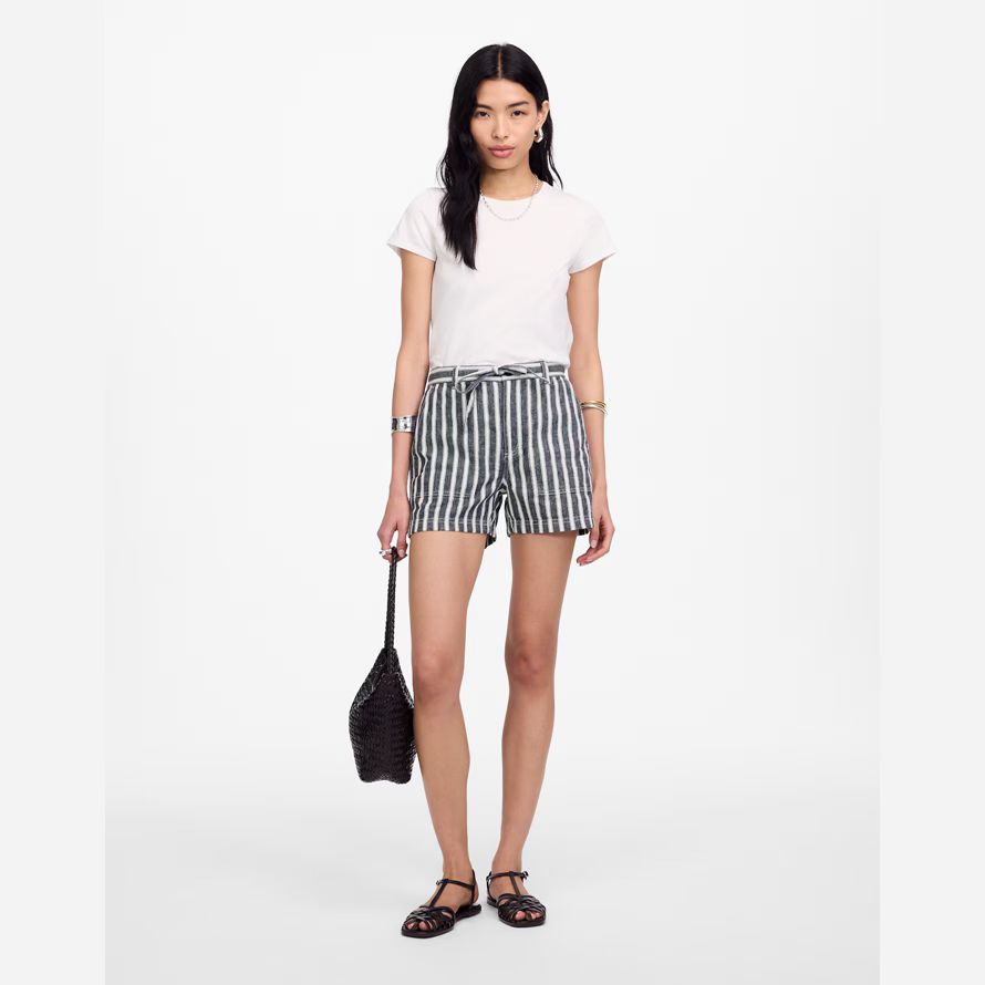 navy bianco madewell pull-on womens pantaloncini coulisse