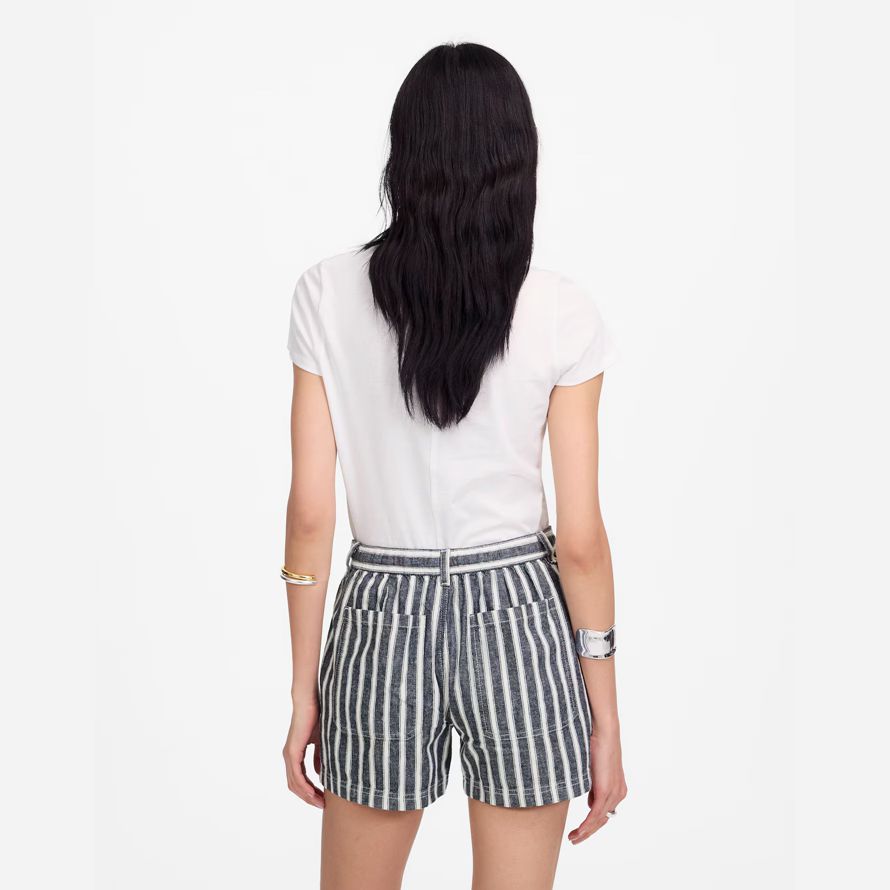 navy bianco madewell pull-on womens pantaloncini coulisse