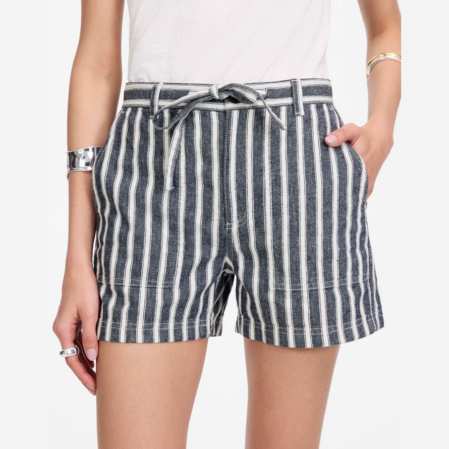 navy bianco madewell pull-on womens pantaloncini coulisse