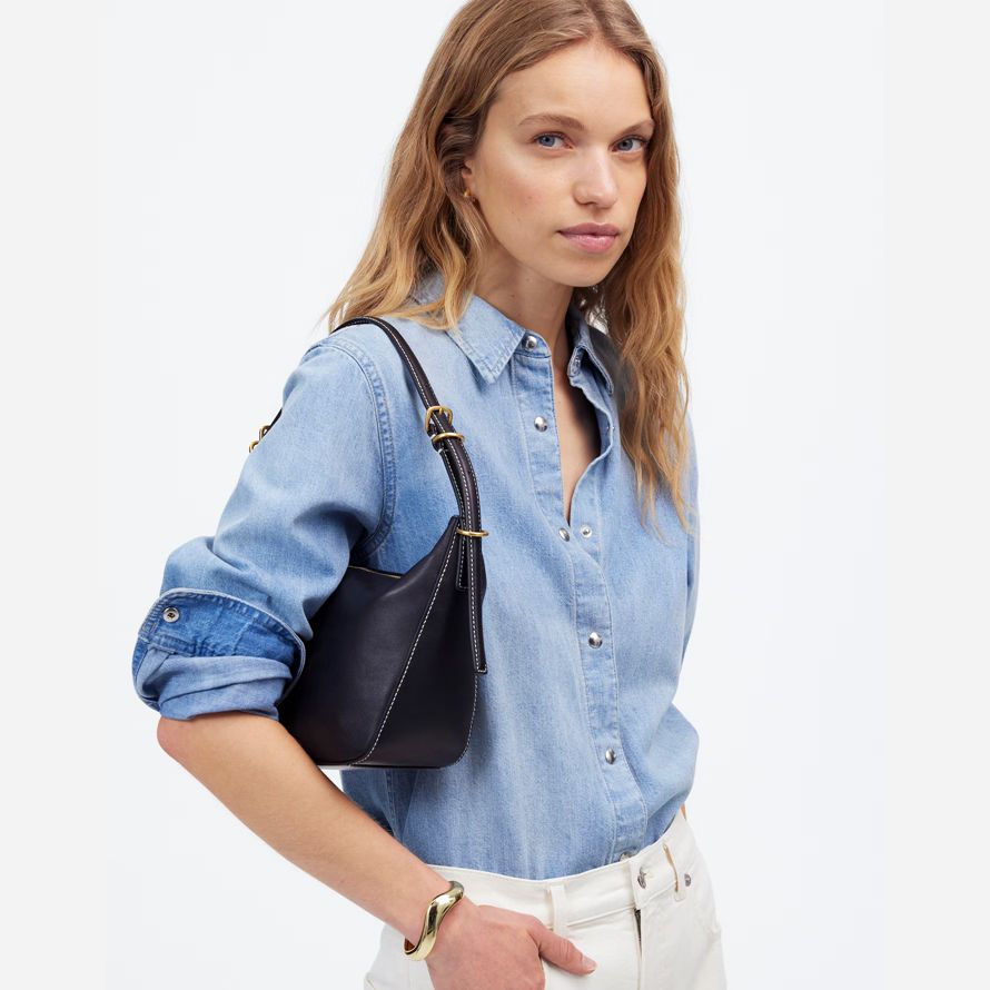black womens madewell il custode borsa a tracolla