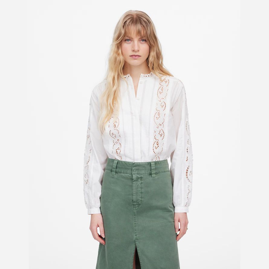 madewell utility midi donna gonna verde
