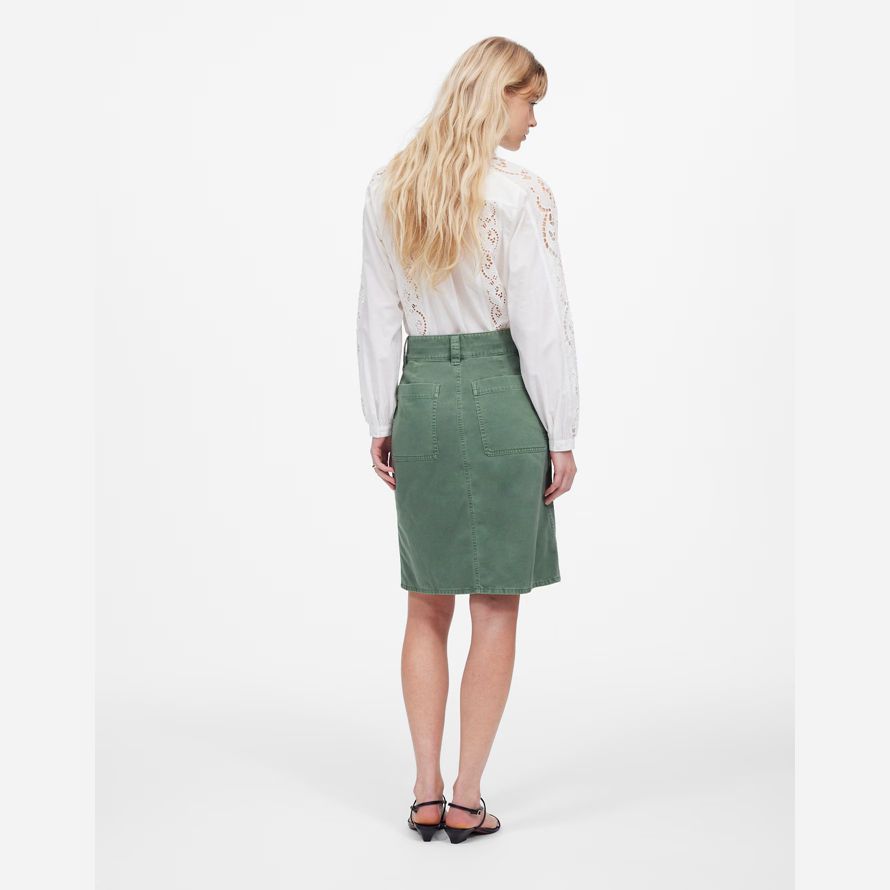 madewell utility midi donna gonna verde